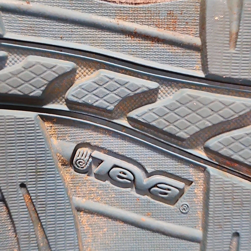 Teva Blue Patterned Strap Sandals
